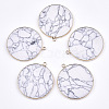 Synthetic Howlite Pendants G-T112-17G-1