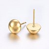 304 Stainless Steel Stud Earrings STAS-O098-05G-03-2