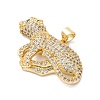 Brass Micro Pave Cubic Zirconia Pendants KK-S510-46G-03-2