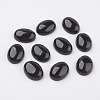 Natural Obsidian Flat Back Cabochons X-G-G741-13x18mm-20-1
