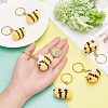  DIY 3D Bee Charm Keychain Making Kit DIY-NB0007-27-3