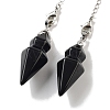 Natural Obsidian Pointed Dowsing Pendulums G-K338-12P-01-2