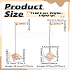 2Pcs 2 Styles Zinc Alloy Enamel Bookmarks AJEW-LP0006-05A-2