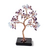 Natural Amethyst & Dyed Jade Tree Display Decoration DJEW-G027-06RG-04-2