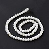 Electroplate Opaque Solid Color Glass Beads Strands EGLA-A044-P3mm-L01-3