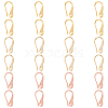 SUPERFINDINGS 20pcs 2 colors Brass Earring Hooks KK-FH0005-55-1