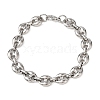 304 Stainless Steel Coffee Bean Link Chain Bracelets for Women Men LS-BJEW-F529-10A-P-3