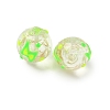 Luminous Handmade Enamel Gold Sand Glass Beads Strands LAMP-U004-08B-4