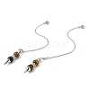 Natural Tiger Eye Pointed Dowsing Pendulums G-K338-29P-01-1