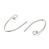 Rhodium Plated 925 Sterling Silver Earring Hooks STER-M117-01P-2