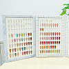 ABS Plastic Nail Art Polish Color Card MRMJ-WH0086-47-5