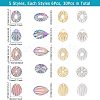 30Pcs 304 Stainless Steel Pendant STAS-CA0001-76-2