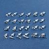 2 Pairs Alloy Stud Earrings for Women EJEW-FS0001-27E-10