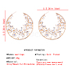 Alloy Glass Rhinestone Stud Earrings X-EJEW-P146-B01-5