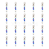 SUPERFINDINGS 20Pcs ABS Plastic Imitation Pearl Beads Keychain HJEW-FH0001-25-1