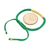 Polyester Cord Braided Bead Bracelets for Women BJEW-L698-01G-05-5