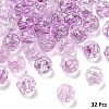 Crackle Transparent Glass Beads Strands GLAA-YW0005-73D-1