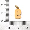 304 Stainless Steel Enamel Charms STAS-A106-01G-09-3