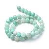 Natural Amazonite Beads Strands G-T055-6mm-17-2