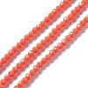 Faceted(32 Facets) Glass Beads Strands EGLA-J042-35A-04-1