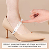 ABS Plastic Imitation Pearl Shoelaces FIND-WH0117-54B-6