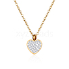 Stainless Steel Heart Pendant Necklaces for Women GE0081-3-1