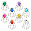 Fingerinspire 8Pcs 8 Colors Iron Big Pendants FIND-FG0003-31S-1