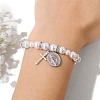 Cross & Virgin Mary Charms Stretch Bracelets PW-WGD1F75-02-2