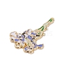 Light Gold Plated Alloy Enamel Pendants ENAM-D065-01KCG-01-3