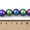 Electroplated Synthetic Non-magnetic Hematite Beads Strands G-H327-D02-05B-5