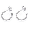 Non-Tarnish 316 Surgical Stainless Steel Stud Earrings EJEW-N097-077P-1