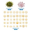 Self Adhesive Brass Stickers DIY-TA0008-39-15