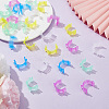 HOBBIESAY 150Pcs 5 Colors Transparent Plastic Sewing Thread Bobbins Holders Clips TOOL-HY0001-10-4