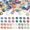 64pcs 8 colors Electroplate Transparent Glass Beads EGLA-TA0001-18-1