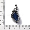 Dyed Natural Lapis Lazuli Pendants G-K338-42AS-09-3