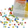 8 Colors Glass Seed Beads SEED-YW0001-55-5