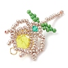 Beaded Tulip Charms PALLOY-MZ00449-02-4