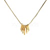 Stainless Steel Tassel Necklaces HT3162-4