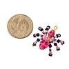 Halloween Theme Dyed Synthetic Turquoise & Glass Seed Beads Pendants PALLOY-MZ00774-01-2