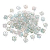 Electroplate Transparent Glass Beads GLAA-A045-03H-1