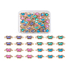 Spritewelry 48Pcs 4 Colors Alloy Crystal Rhinestone Connector Charms FIND-SW0001-26-21