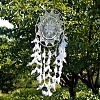 Cotton Woven Net/Web with Feather Hanging Decorations PW-WGF56F4-01-5