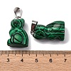 Synthetic Malachite Pendants G-B127-08P-03-3