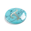 Synthetic Turquoise Charms G-L561-001T-2