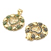 Rack Plating Brass Cubic Zirconia Pendants KK-D026-13G-3