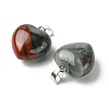 Natural African Bloodstone Pendants G-F820-10A-11-2