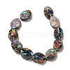 Dyed Natural Imperial Jasper with Resin Beads Strands G-G083-A05-01-2