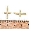 Brass Micro Pave Cubic Zirconia Pendants KK-C092-21B-G-3