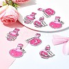 8Pcs 4 Styles Acrylic Pendants MACR-FS0001-76-9