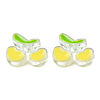 Transparent Acrylic Enamel Beads LS-TACR-N012-006G-2